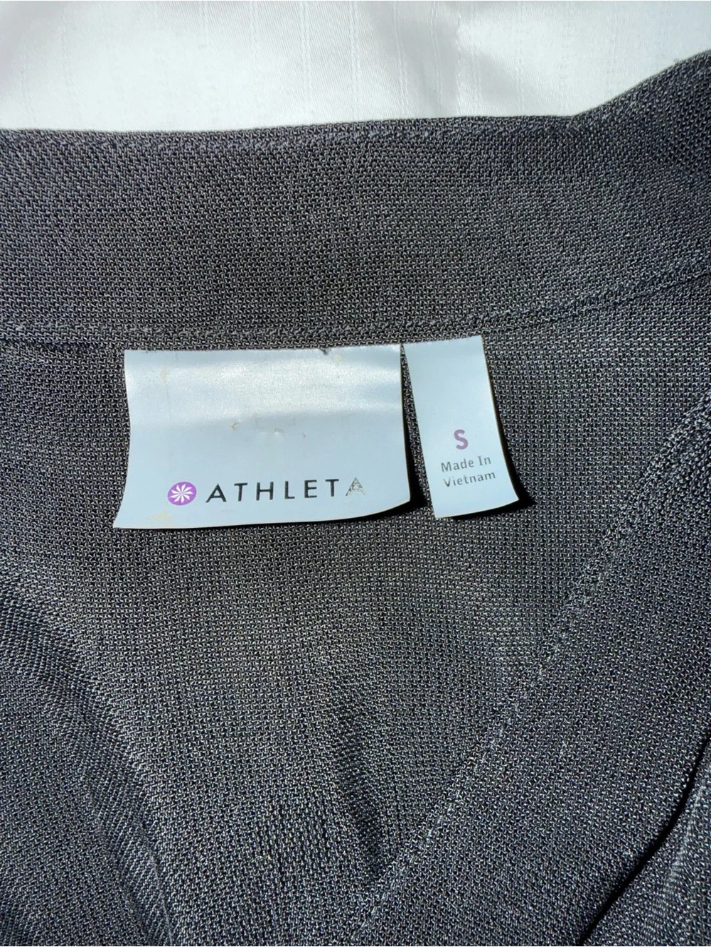Athleta Black Draped Wrap Jacket
